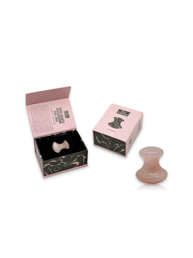 Mushroom Gua Sha in Quarzo Rosa