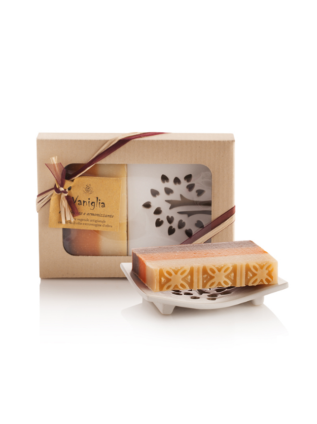 Sapone Singolo con Portasapone in Ceramica