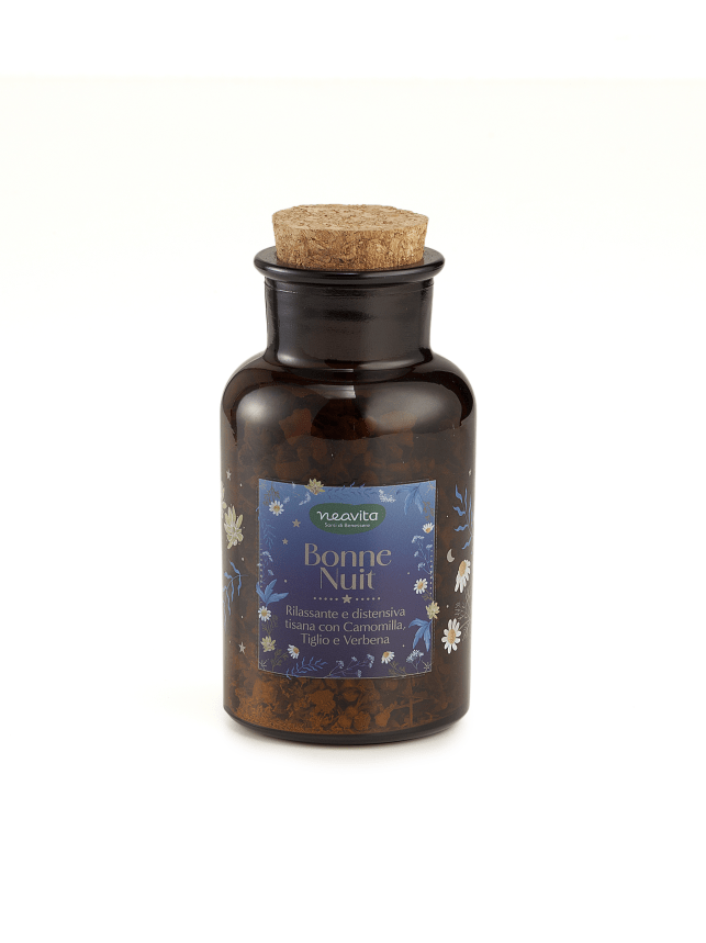 Barattolo Vetro Blu con Tisana Bonne Nuit Infusi da Favola Barattolo Vetro BLU con Tisana Bonne Nuit - immagine 1