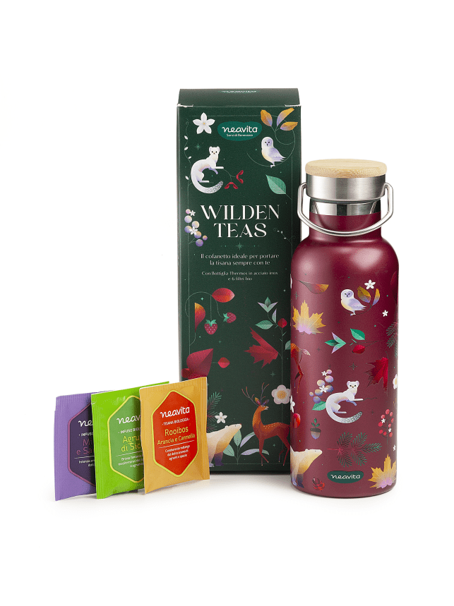 Bottiglia Thermos + 6 Filtri Wilden Teas Bottiglia Thermos + 6 Filtri Wilden Teas - immagine 1
