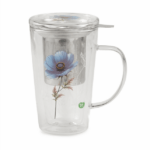 Infusiera in Doppio Vetro ANEMONE BLU Rituali Botanici
