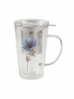 Infusiera in Doppio Vetro ANEMONE BLU Rituali Botanici
