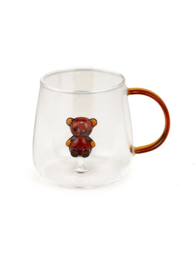 Mug Vetro Orsettea Marrone Mug vetro Orsettea MARRONE - immagine 1